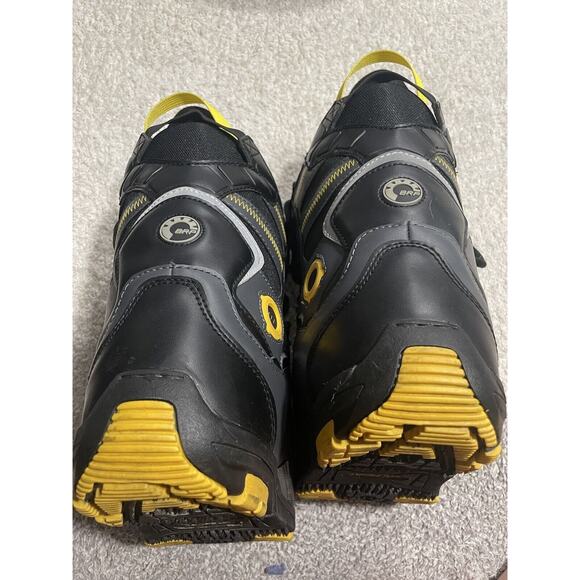 Ski-doo Holeshot BRP snowmobile boots 4441322809 size 8 lace up black yellow - Picture 4 of 10